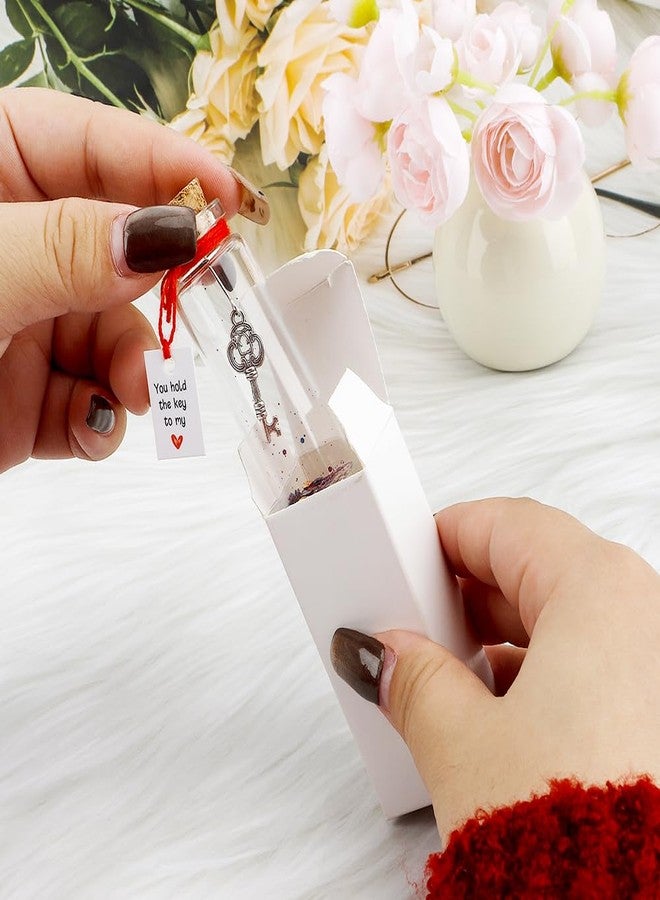 UlZDVUli Valentines Day Gifts for Him, Valentine's Day Jar, Romantic Gifts for Her, Key to My Heart Wishing Bottle, Christmas Anniversary Birthday Gifts for Husband Wife Girfriend Boyfriend - Image 3
